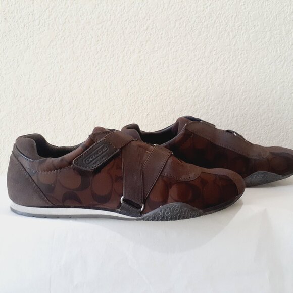 Coach Shoes - Coach Kyra Monogram Strap Sneakers